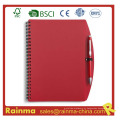 PVC vermelho capa notebook para escola e escritório fonte